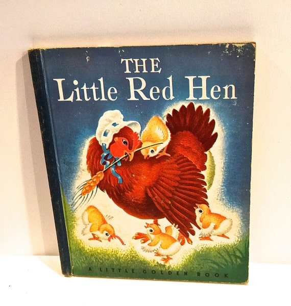 Vintage Little Red Hen Little Golden Book Classic Folk Tale