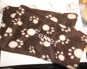 Personalized pet hammock suitable for ferrets, rats, chinchillas, hamsters etc