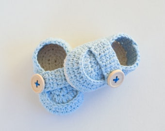 CROCHET PATTERN - Crochet Baby Booties Baby Loafers - Baby Shoes - PDF