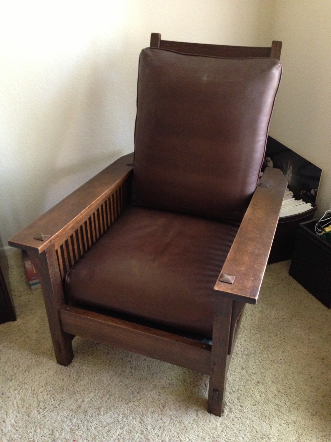 Gustav Stickley Antique Morris Chair from Arts and Crafts