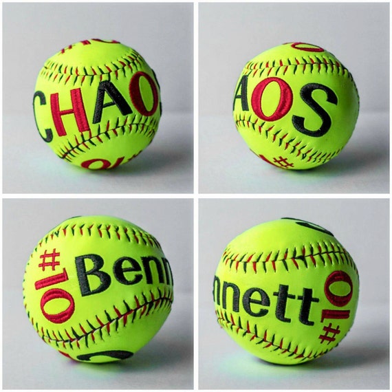 Personalized Softball Father's Day Gift by GracefulArrow on Etsy