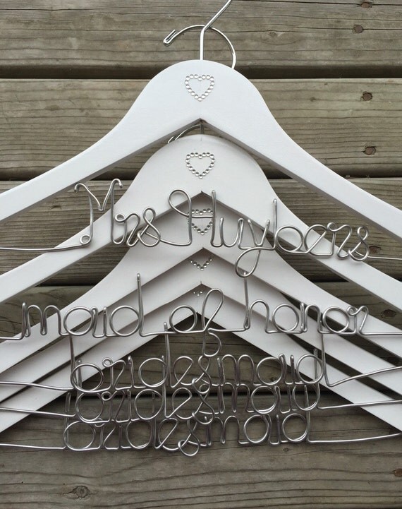 bridal party hangers diy