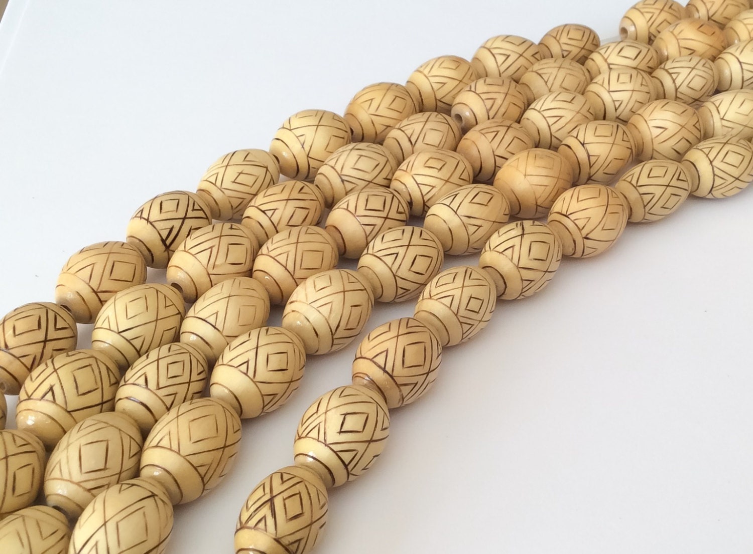 Hambaba wood beads large wood beads natural wood beads oval