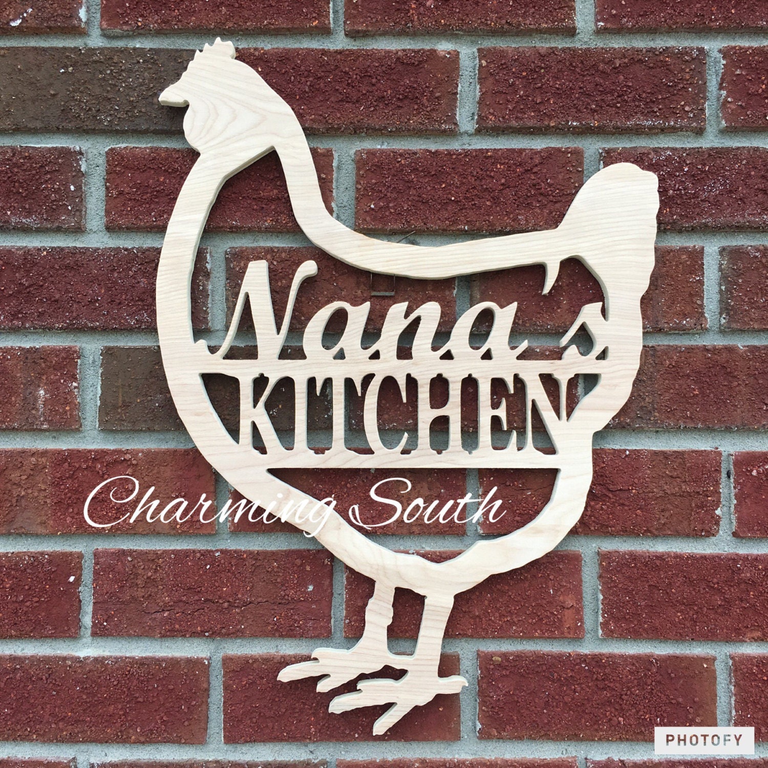 Wooden Chicken Home Decor