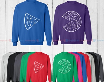 pizza couple sweatshirt
