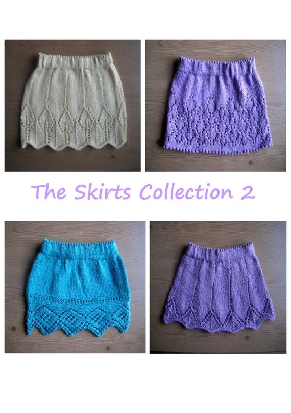 Girls Skirt Knitting pattern collection E-Book 4