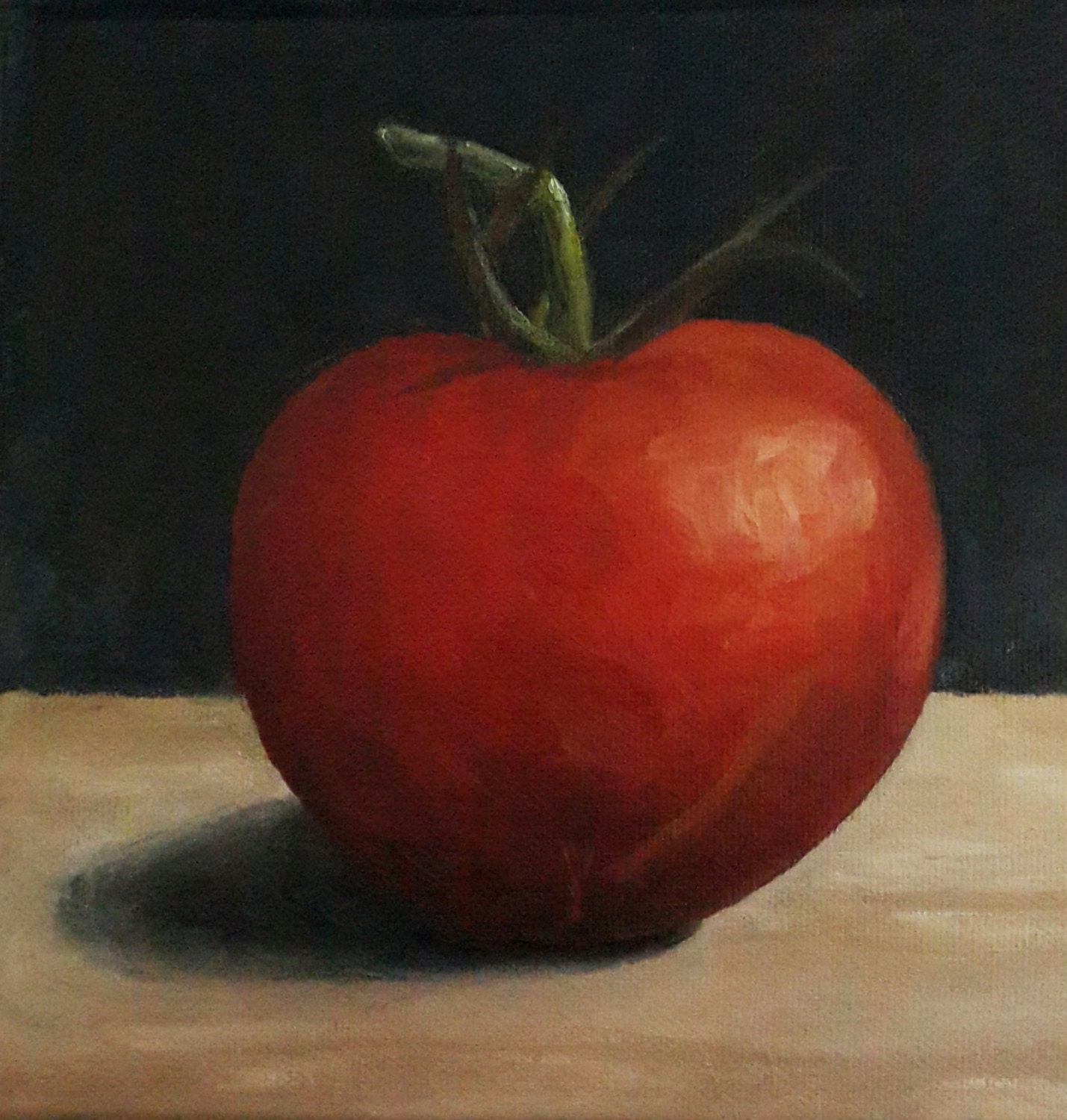 Tomato Oil Painting Tomato Still Life Painting 6x6 Inches