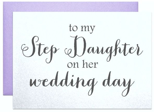 Wedding Card To Step Daughter Bridal Shower Cards For Step 3229