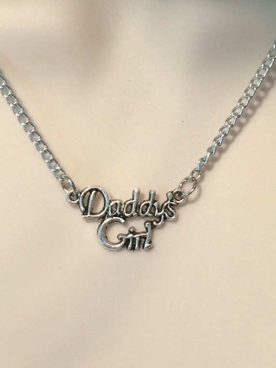 Daddy's Girl Silver pendant for submissive day collar
