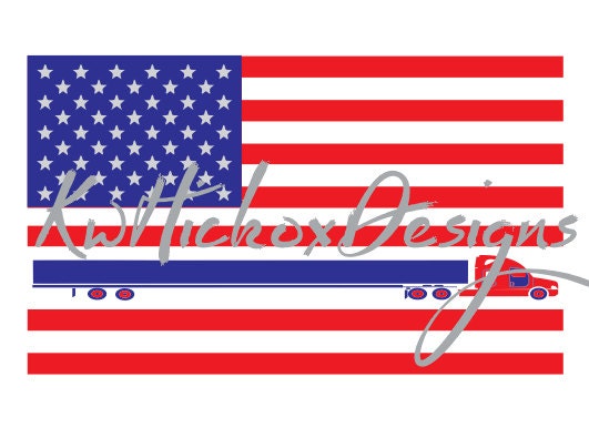 Free Free 283 American Flag Semi Truck Svg SVG PNG EPS DXF File