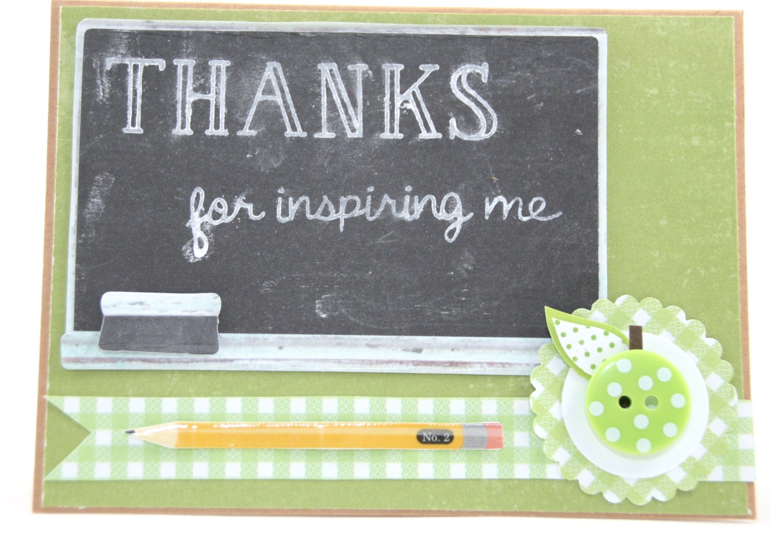 Thank You Card Teacher Thank You Card by CatieGraceCreations