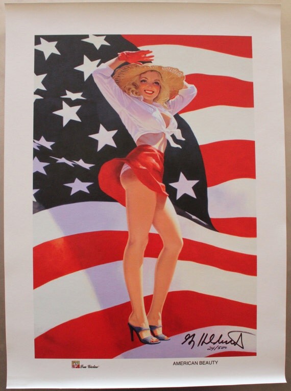 Wall Art Limited Edition American Beauty Pin Up Giclee