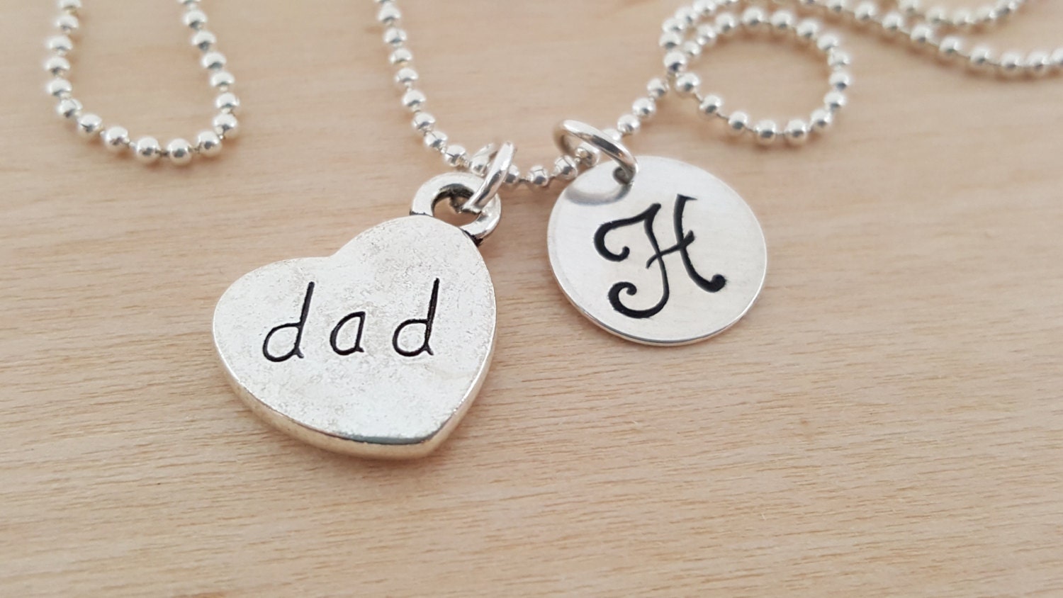 Dad Necklace Dad Charm Personalized Necklace Custom