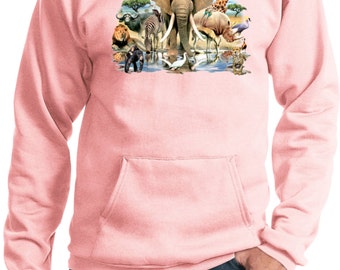 ELEPHANT SAFARI GIRLS FLEECE JOGGER - WHITE