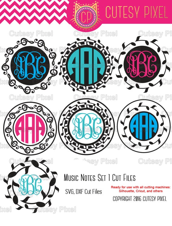 Download Music Notes Frames Svg cutting file Music svg SVG DXF