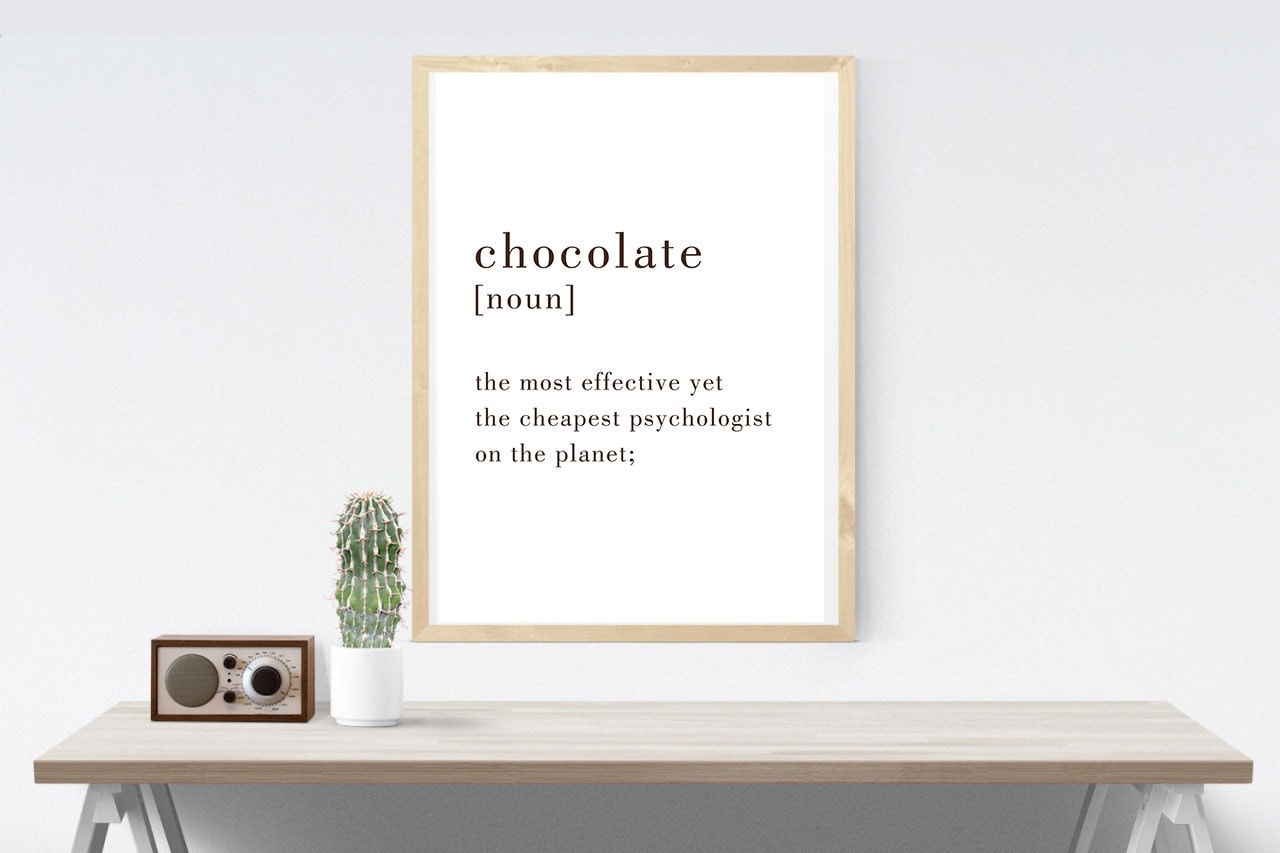 Chocolate definition Poster / 50X70 Chocolate by AYAKAstudio