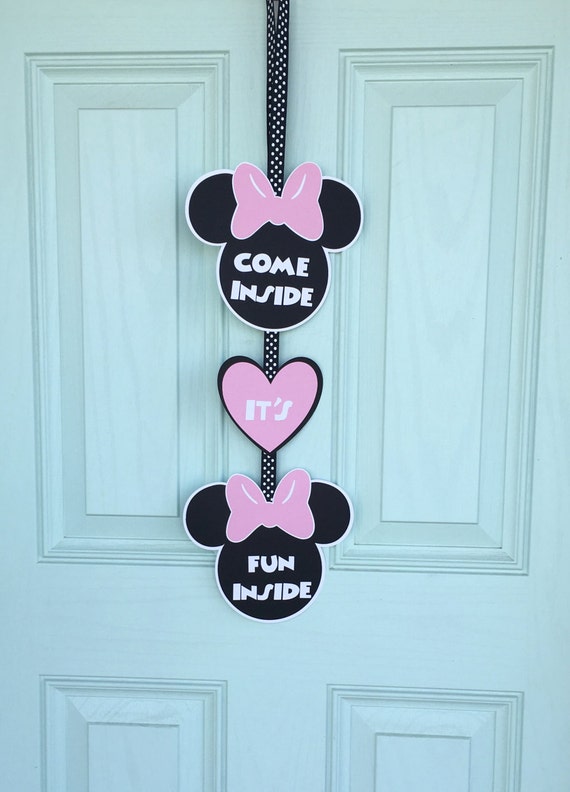 Mickey Mouse Clubhouse Sign Come Inside It's Fun