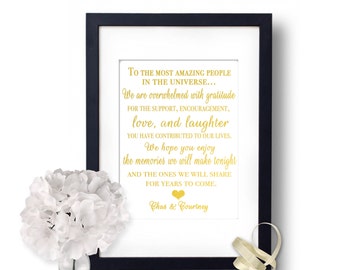 Wedding welcome sign, Thank You wedding, Wedding signage, Gold Wedding, Wedding Thank You