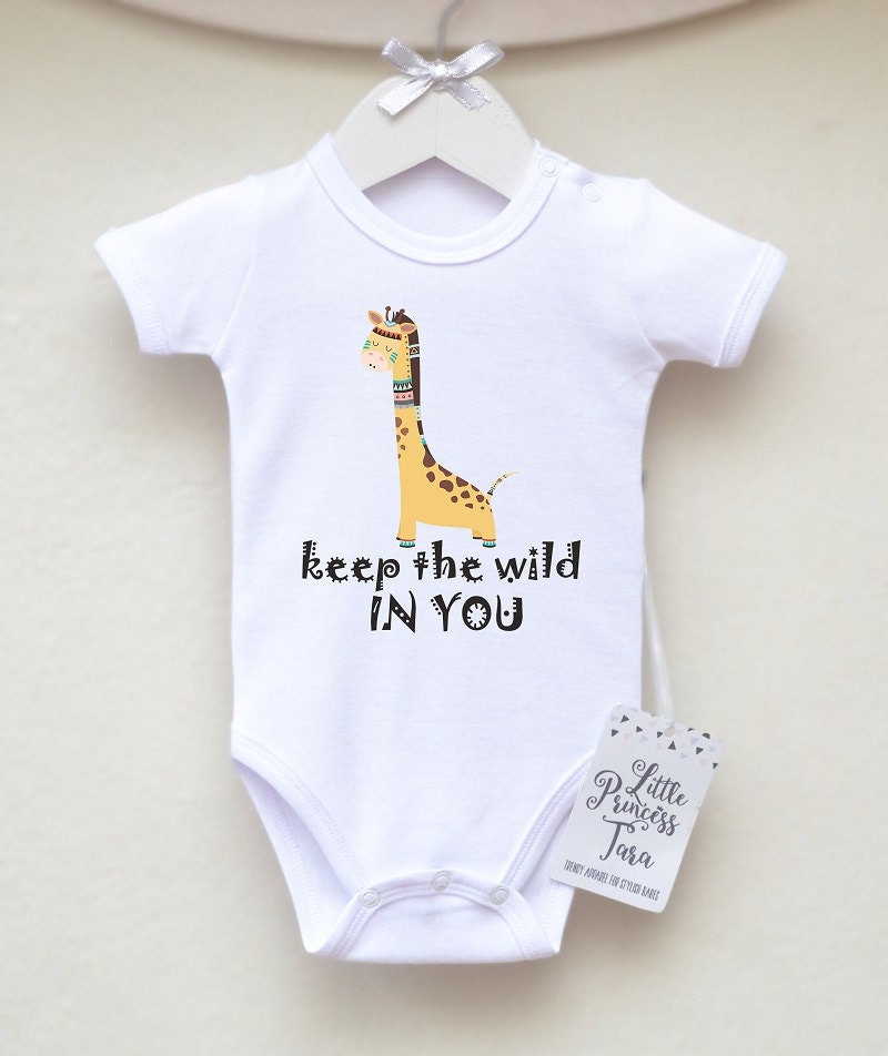 Safari Animal Baby Clothes. Cute Baby Boy Or by LittlePrincessTara