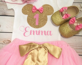 First birthday outfit girl, minnie mouse shoes, Minnie Mouse birthday outfit, Minnie Mouse first birthday outfit, minnie mouse headband