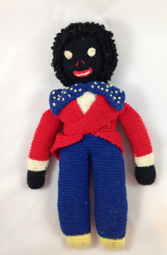 Vintage Golliwog Doll 1950s Golliwog Handmade Doll From