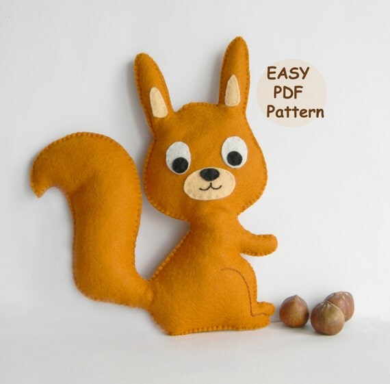 squirrel pattern to sew