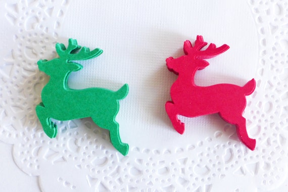 Christmas Reindeer Red and Green Reindeer Christmas Table