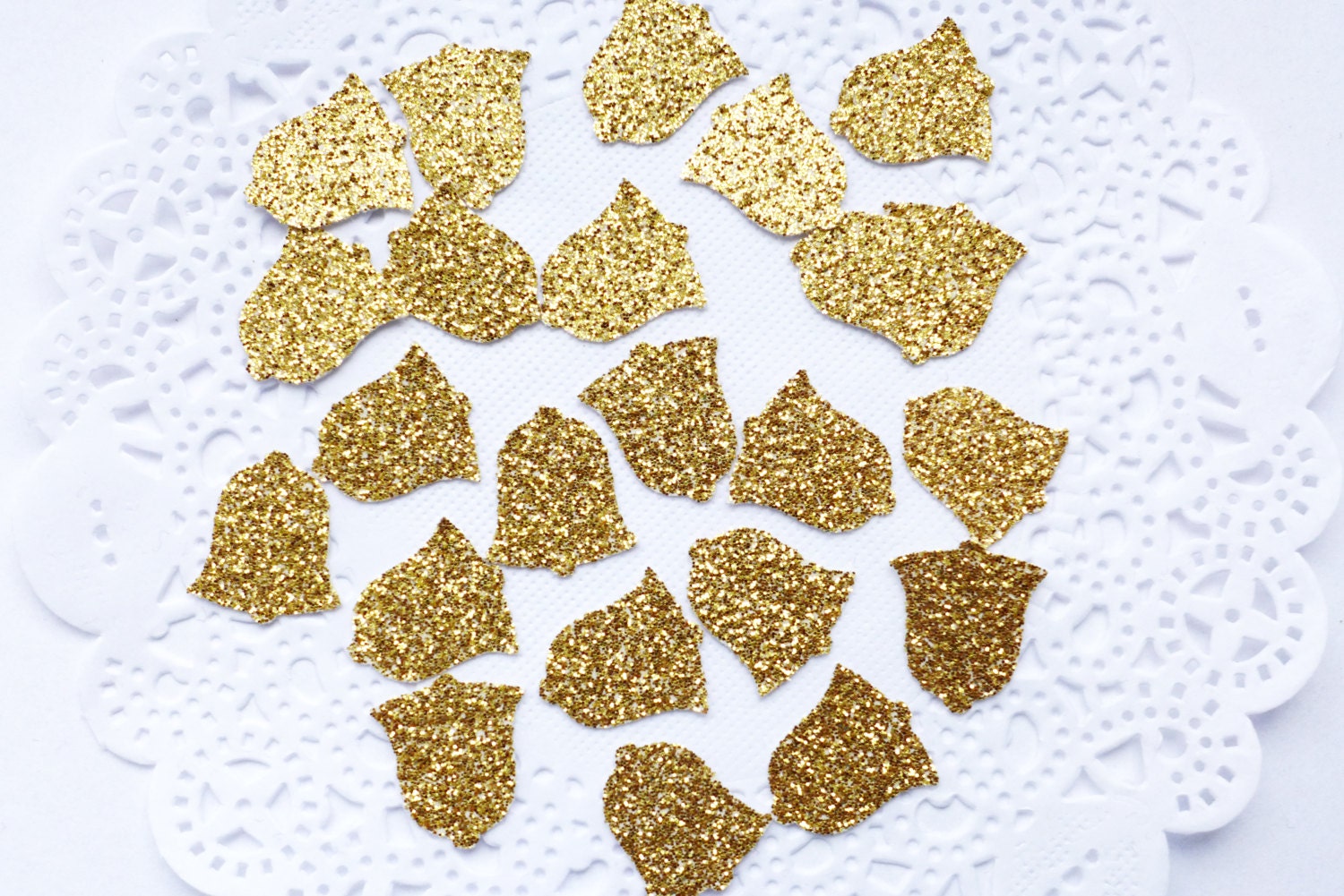 Gold Wedding Bell Glitter Bell Confetti Cardstock Confetti