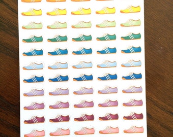 Shoe Stickers - Shoes Planner Stickers - Running Stickers - Steps Tracking Stickers - Work Out Stickers - Fitness Planner Stickers - Run