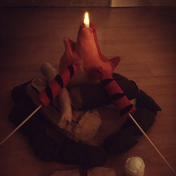 plush camp fire