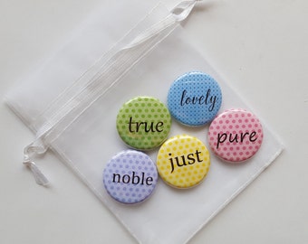 Peace Pebbles -- Set of 1" Refrigerator Magnets
