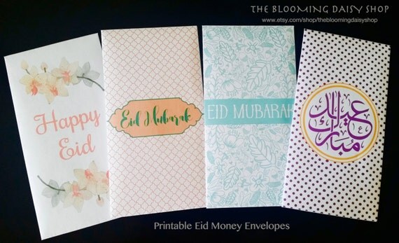 eid money envelope eidi envelopes eid by thebloomingdaisyshop