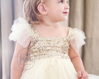 flower girl dress, ivory gold flower girl dress, ivory flower girl dress, flower girl dresses, fancy flower girl dress, country flower girl