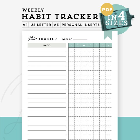 Versatile image with printable habit tracker Mesmerizing image throughout printable habit tracker