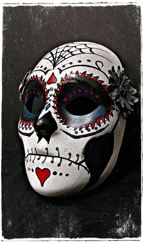 Day of the Dead Sugar Skull Mardi Gras Mask