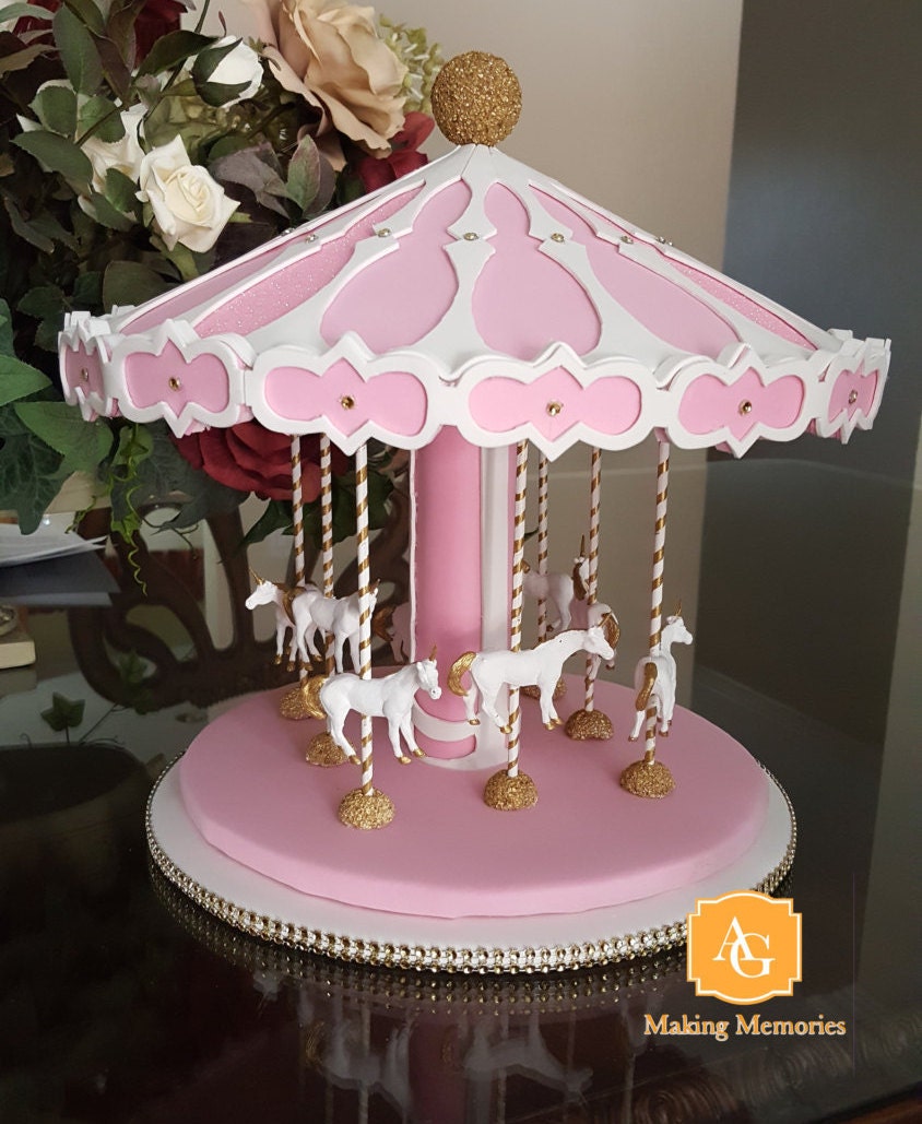 Unicorn Carousel Centerpiece