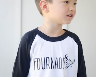 Fourth Birthday Shirt - 4th Birthday Shirt - Fournado Shirt - Four Shirt - Boys Birthday Shirt - Girls Birthday Shirt - Kids Raglan Tee