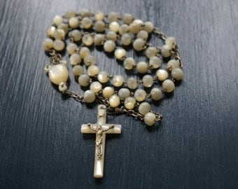 MAGNIFIQUE CHAPELET Rosaire ancien rosary XIX