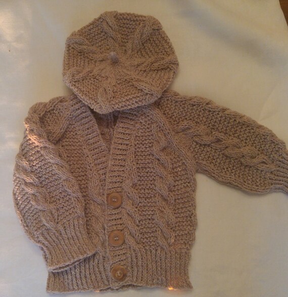 Knit Baby Sweater Set with Beret 2 Piece: Little Irish