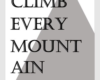 Climb every mountain | Etsy