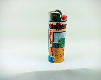 Pokemon Stoned Pikachu, Bulbasaur Custom Lighter