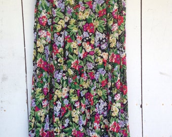 Grunge skirt, grunge floral skirt, long floral skirt, 90s midi skirt, 90s boho skirt, floral 90s skirt, floral midi skirt, long boho skirt