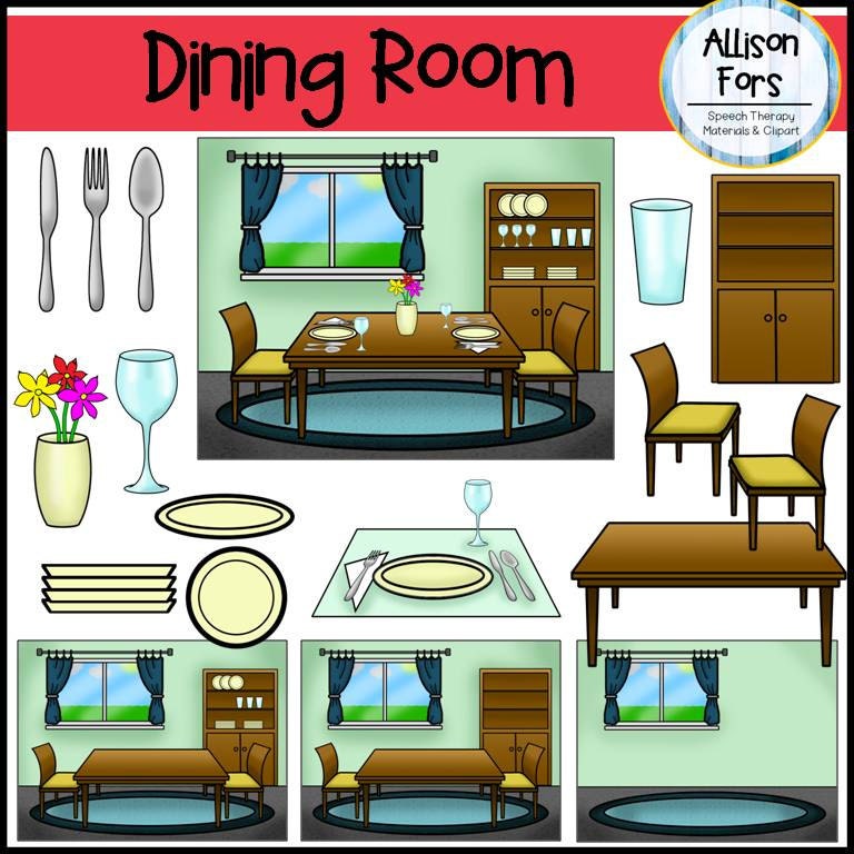 free clipart dining room - photo #40