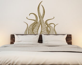 Octopus Tentacles Wall Decal Kraken Art- Octopus Decal Nautical Decor- Tentacles Decal Ocean Decor- Kraken Decal Marine Life Wall Art #54