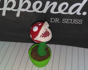 Piranha Plant Super Mario Clay Figurine