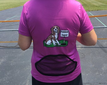 Pickleball Dugout Shirt with Back-Pocket