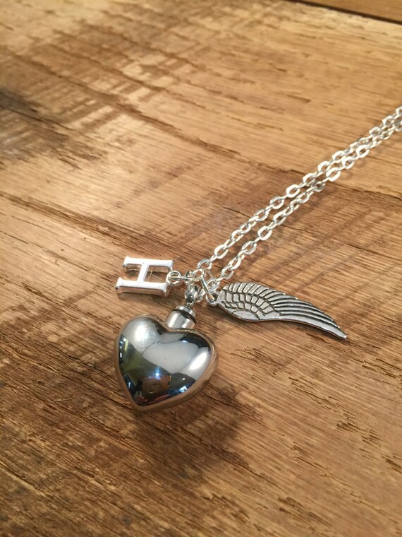 Cremation Locket Perfume Vial Ashes Locket Heart Cremation