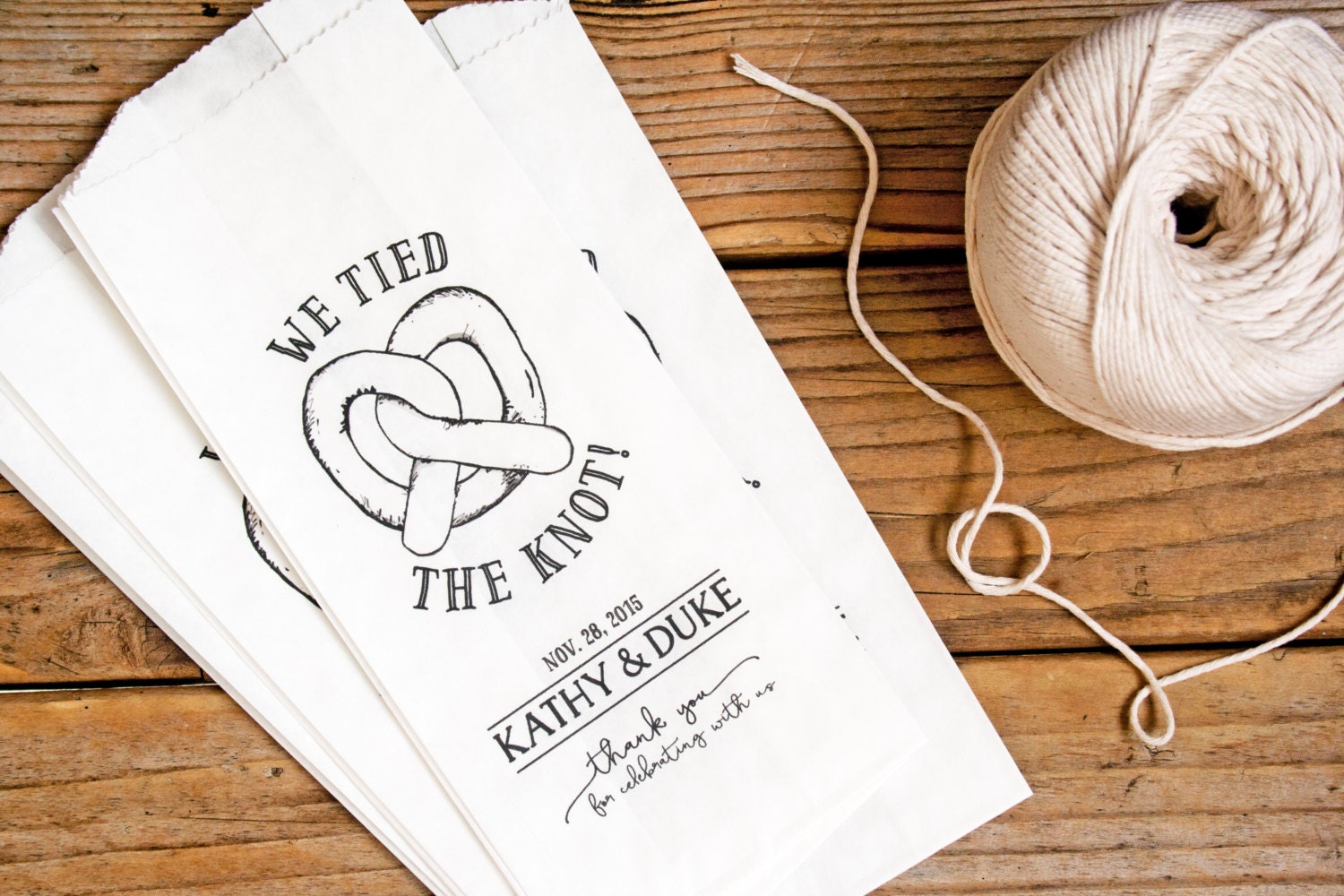 Philly Pretzel Bag We tied the knot Tall Philly Pretzel