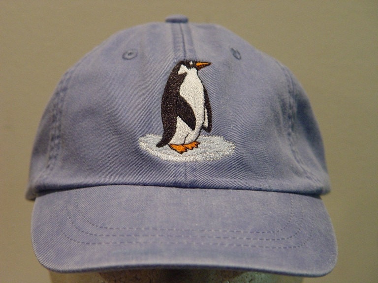 PENGUIN HAT One Embroidered Aquatic Bird Wildlife Cap