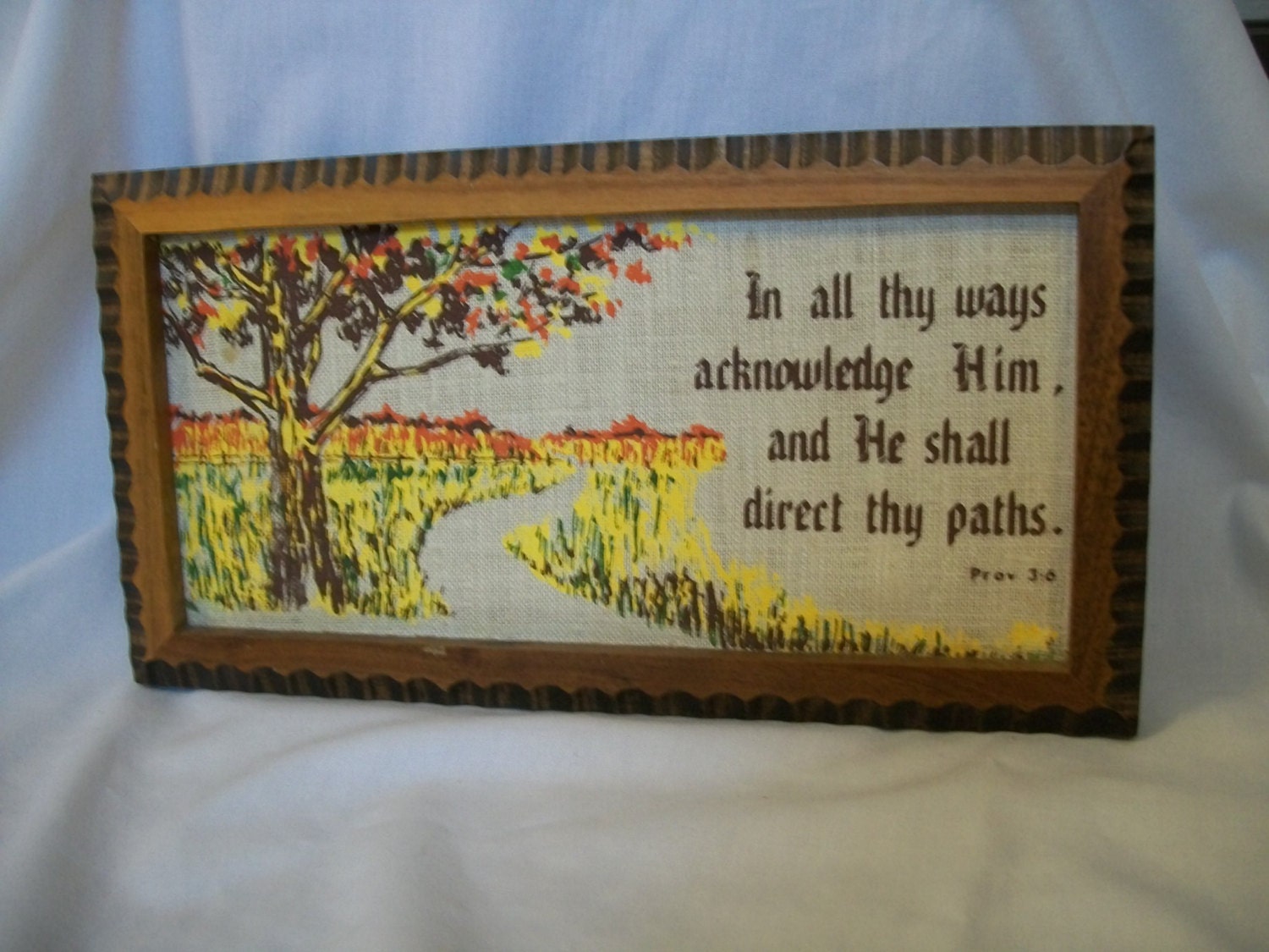 Vintage Religious Plaque Religious Picture Wall Plaque In